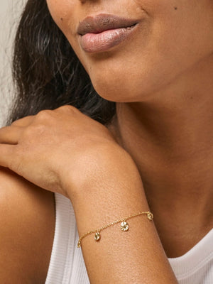 Enamel Refined Charms Bracelet