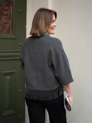 Christian Aks Keyla Lambswool Jacket Grey Mel