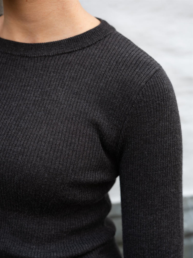 Ella&il Mathilda Merino Sweater Dark Brown