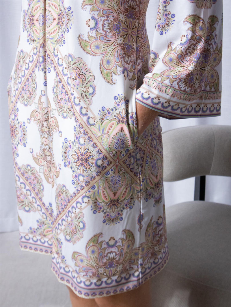 Hale Bob Zariah Beaded Dress Ivory