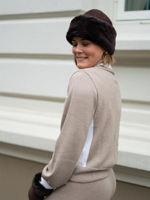Ella&il Maud Merino Sweater Beige Melange