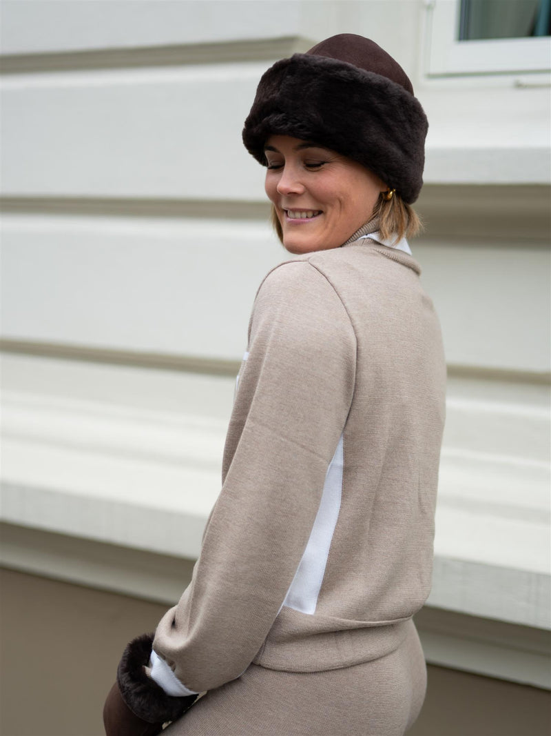 Ella&il Maud Merino Sweater Beige Melange
