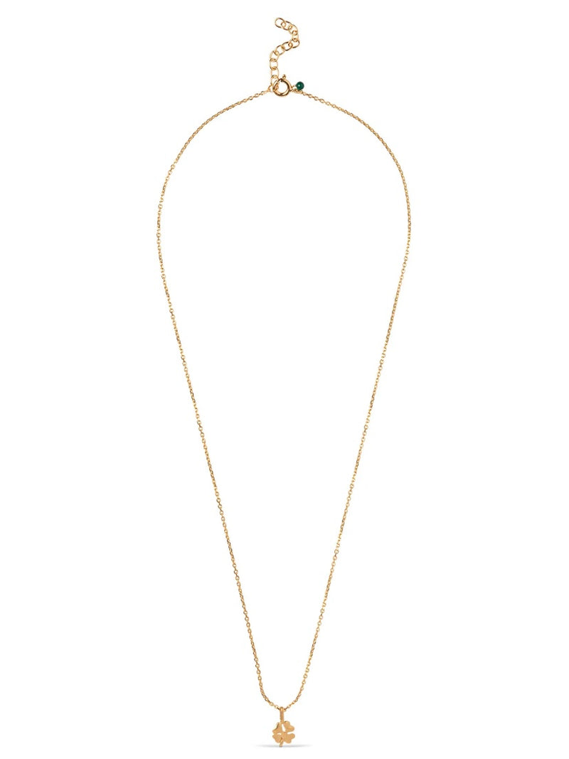 Enamel Four-Leaf Clover Necklace