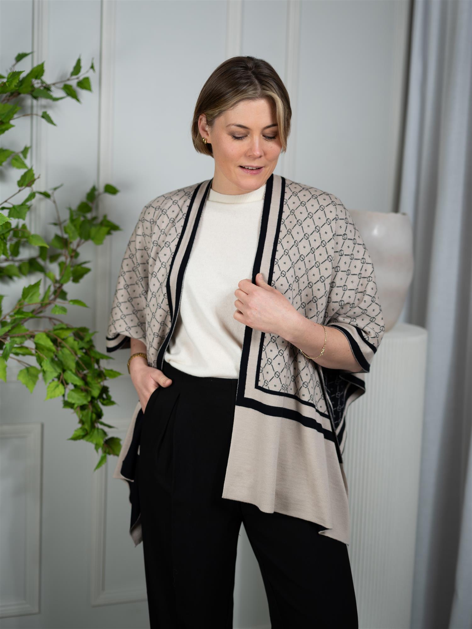 Busnel Garnette Poncho Mini Fudge/Marine