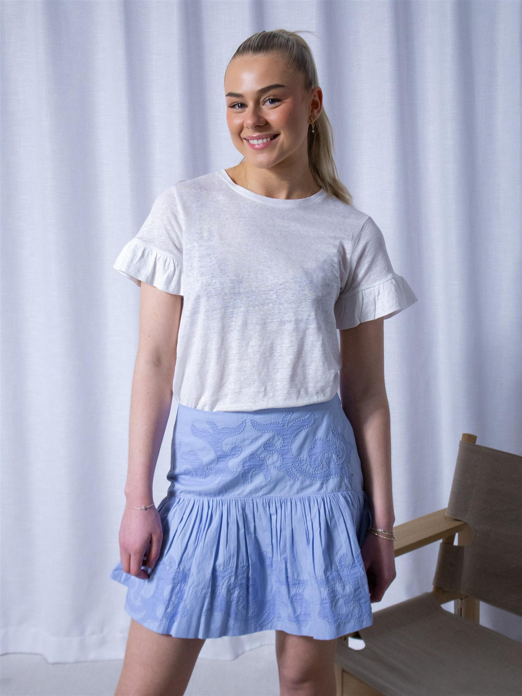 Ella&il Anya Embrodery Skirt Lavender