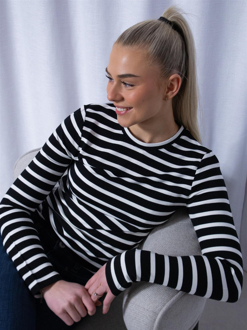 Stylein Canvey Top Black Striped