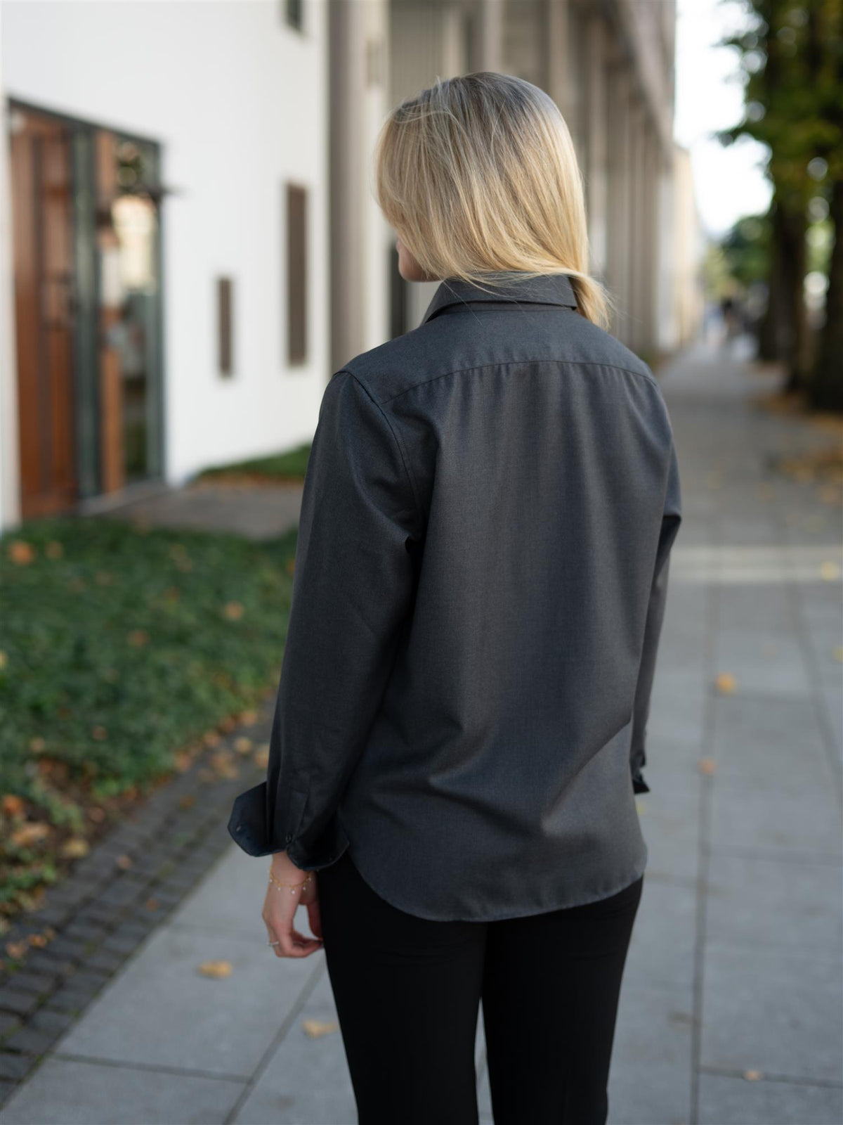 Liv Wool Shirt Stone Grey