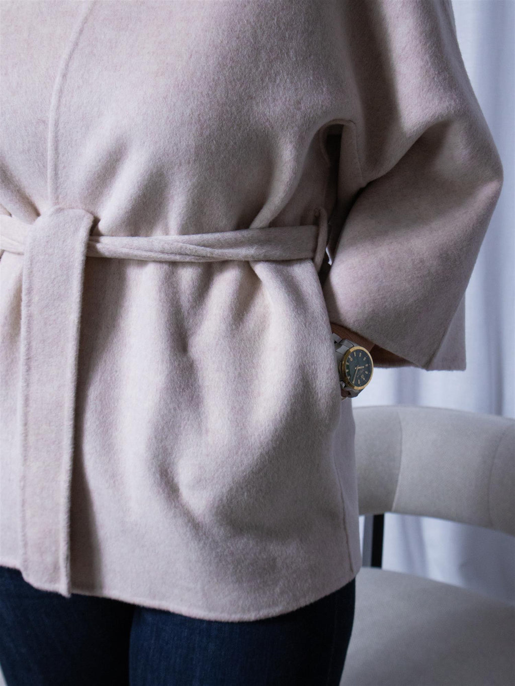 Christian Aks Akiko Wool Jacket Sand