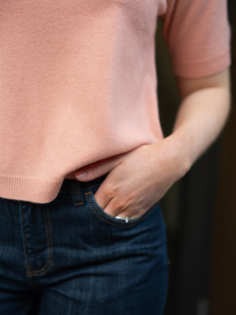 Stenströms Janet Short Sleeve Knit Orange