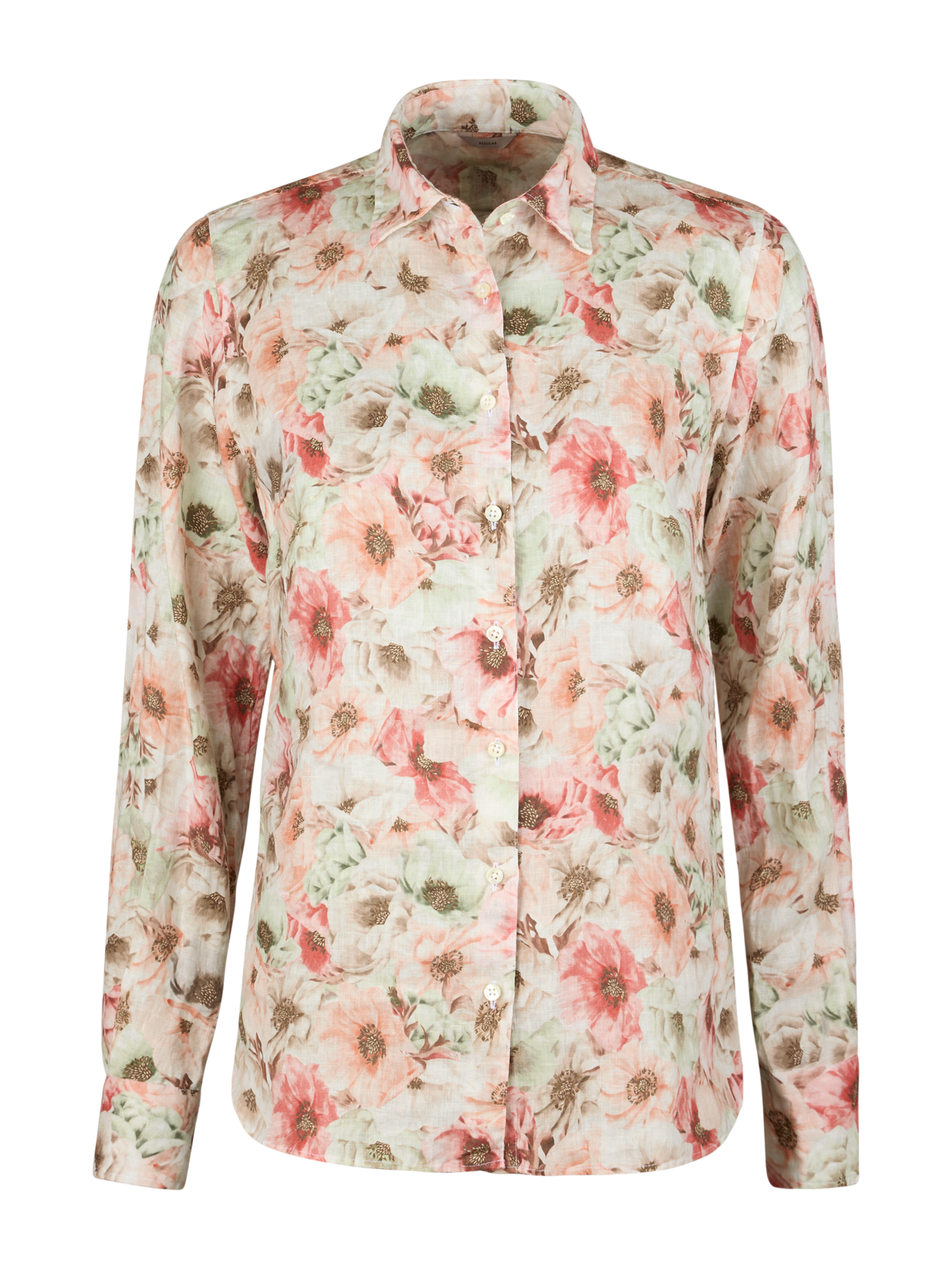 Stenströms Sofie Shirt Light Orange Pattern