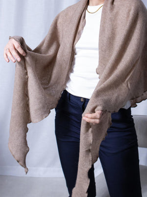 Davida Triangle Scarf Mink