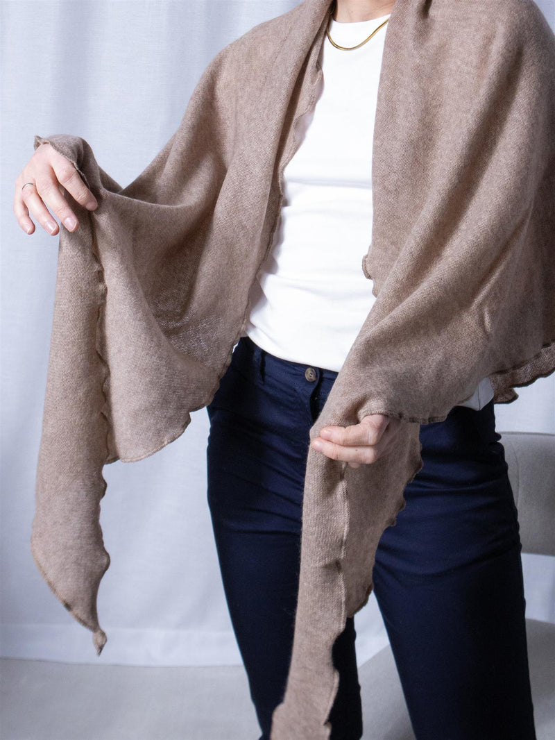 Davida Triangle Scarf Mink