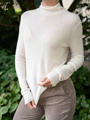Mos Mosh Bouch Rollneck Knit Ecru