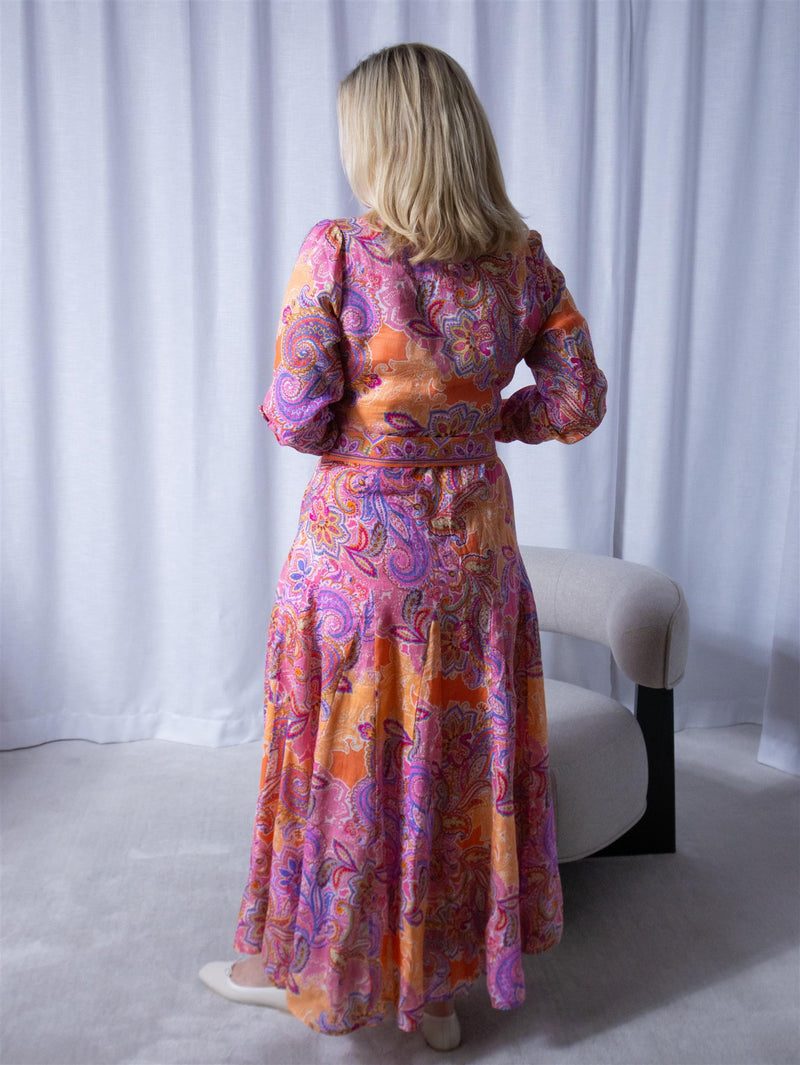 Hale Bob Clementine Long Dress Pink