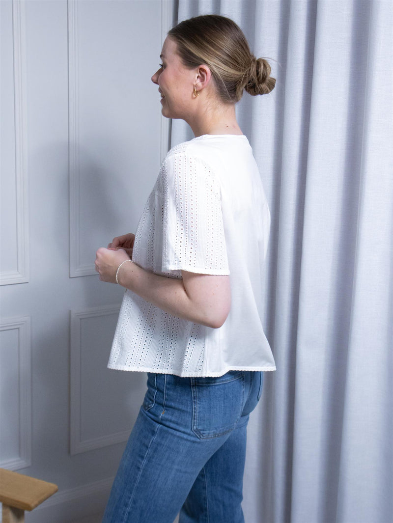 Max Mara Editta White Broderie