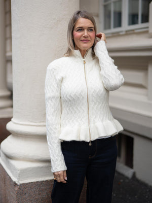 Ella&il Lene Alpaca Cardigan Ivory