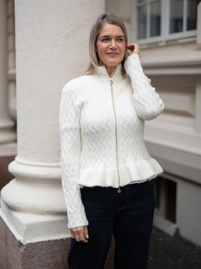 Ella&il Lene Alpaca Cardigan Ivory