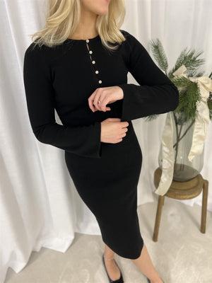 Lexington Anya Knitted dress Black