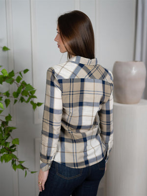 Barbour Bredon Check Navy