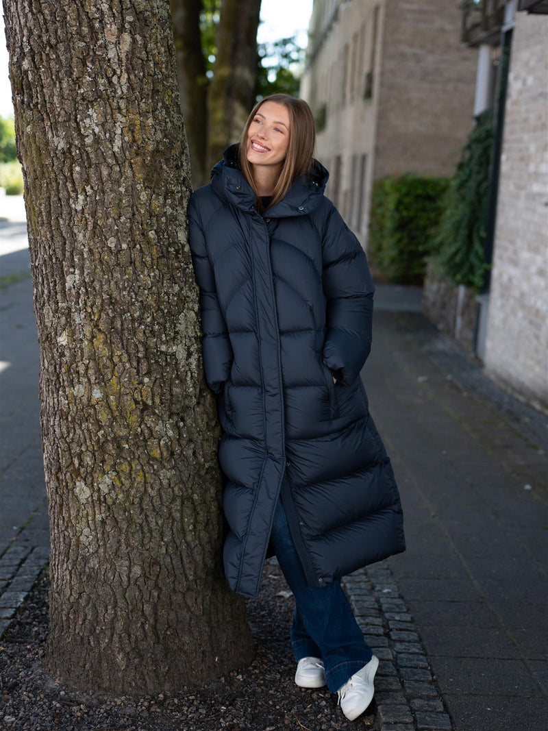 Colmar Long Quilted Jacket With Hood