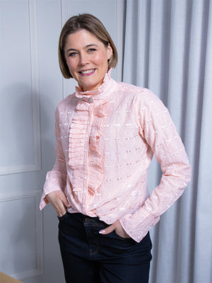 Janne Formoe Gladlaksblusen Pink