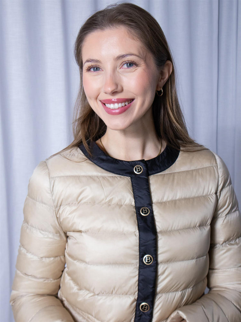 Busnel Ida Down Jacket Light Beige/Black