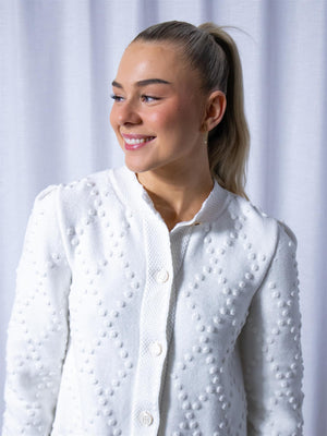 Ella&il Nela Cotton Cardigan White