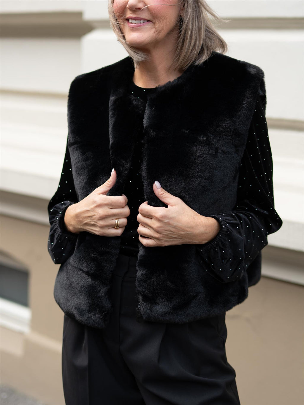 Ella&il Norah Fake Fur Vest