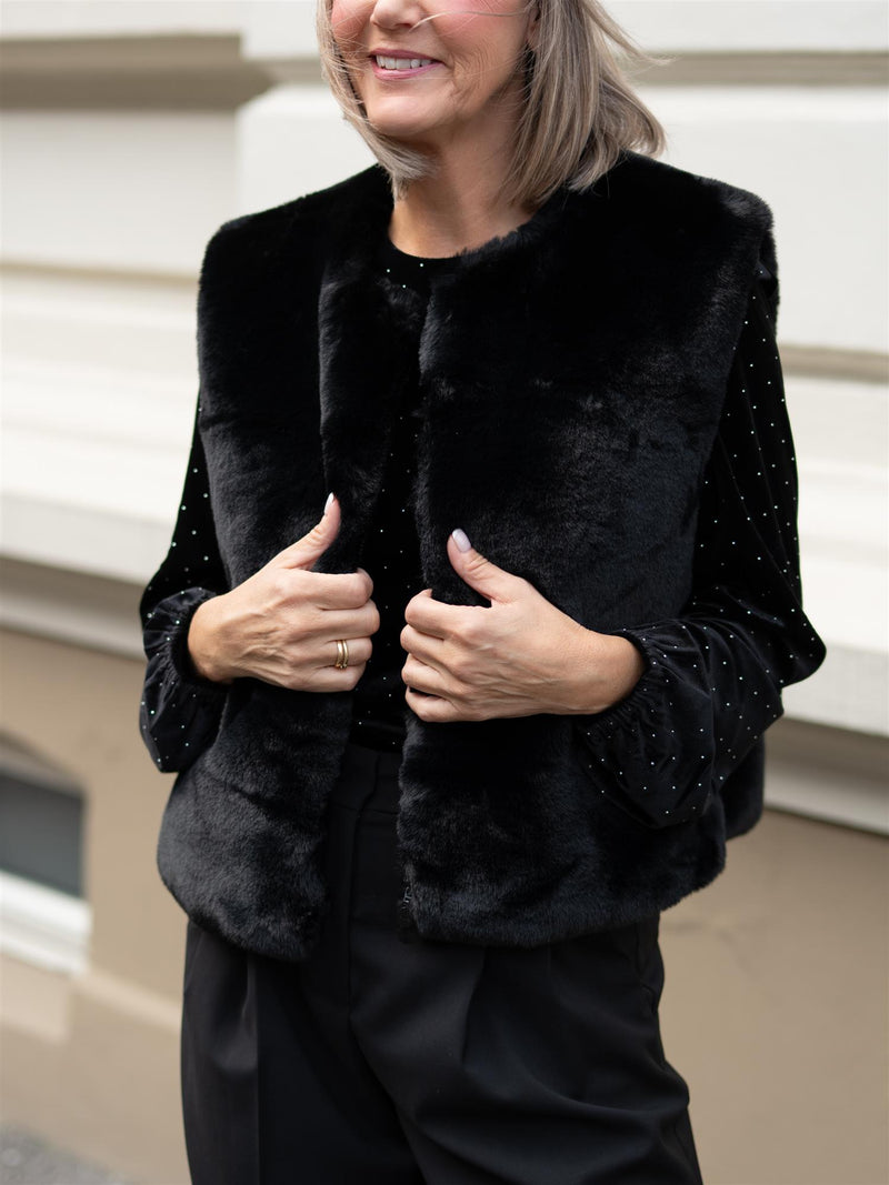Ella&il Norah Fake Fur Vest