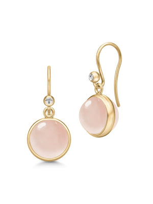 Julie Sandlau Prime Earrings Milky Rose Crystal