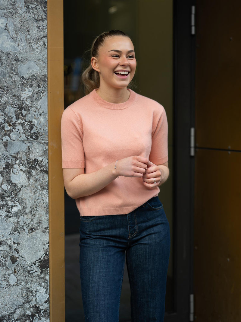 Stenströms Janet Short Sleeve Knit Orange
