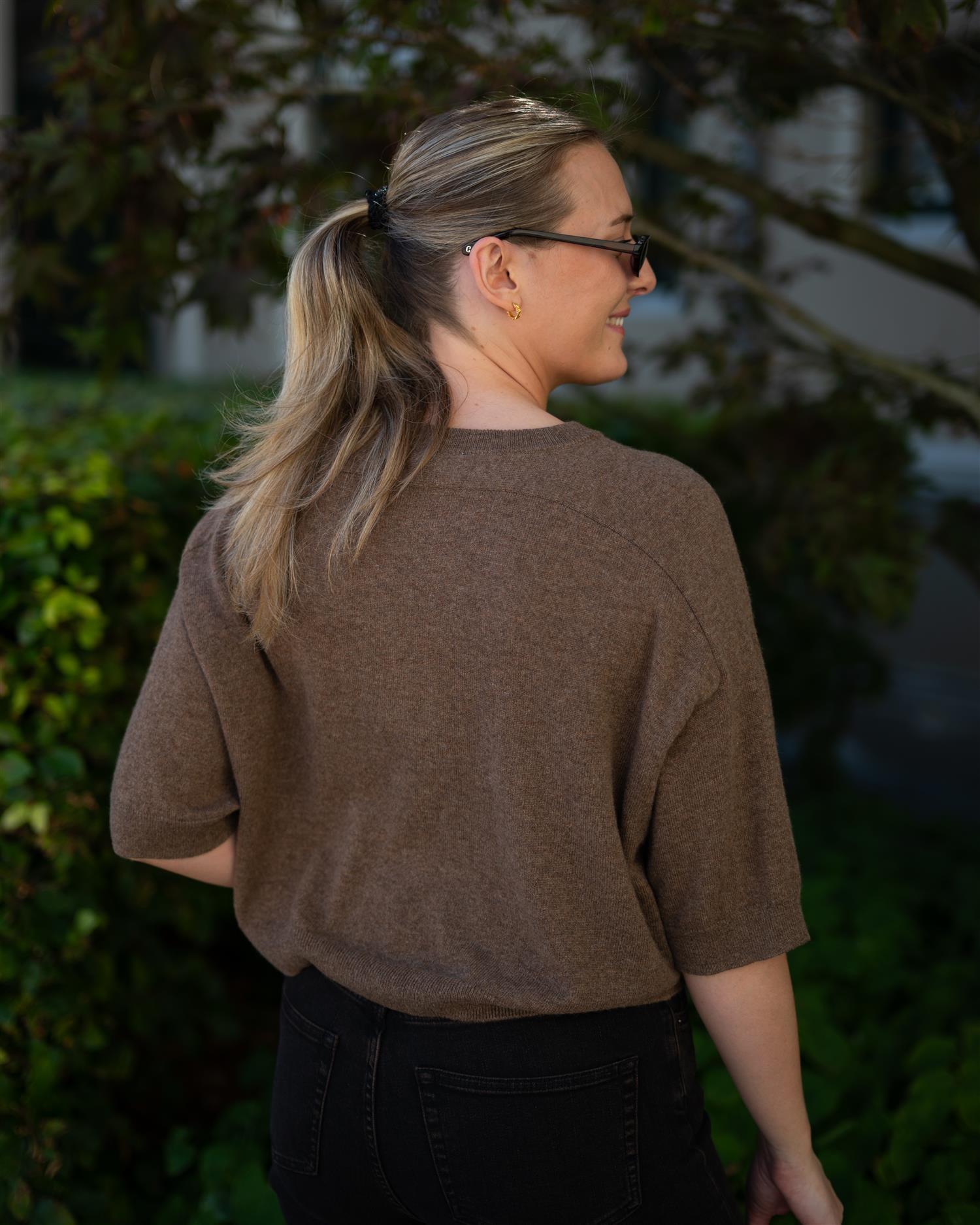 Lilou pullover ¾ Cafe Au Lait