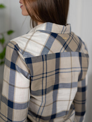 Barbour Bredon Check Navy