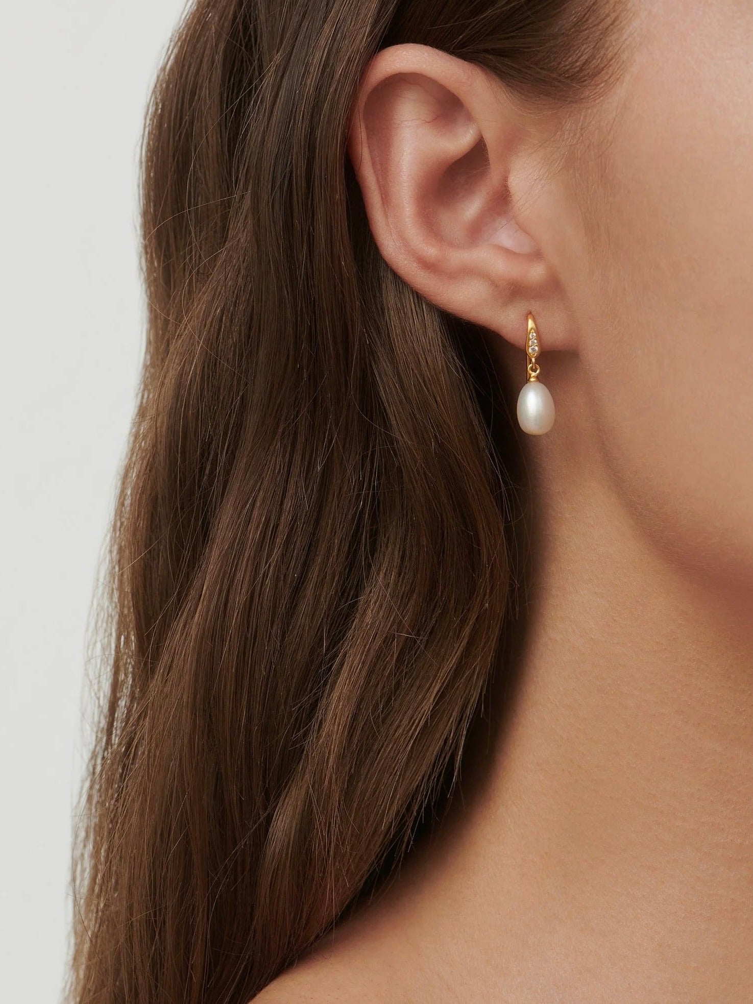 Julie Sandlau Ocean Earrings White Pearl