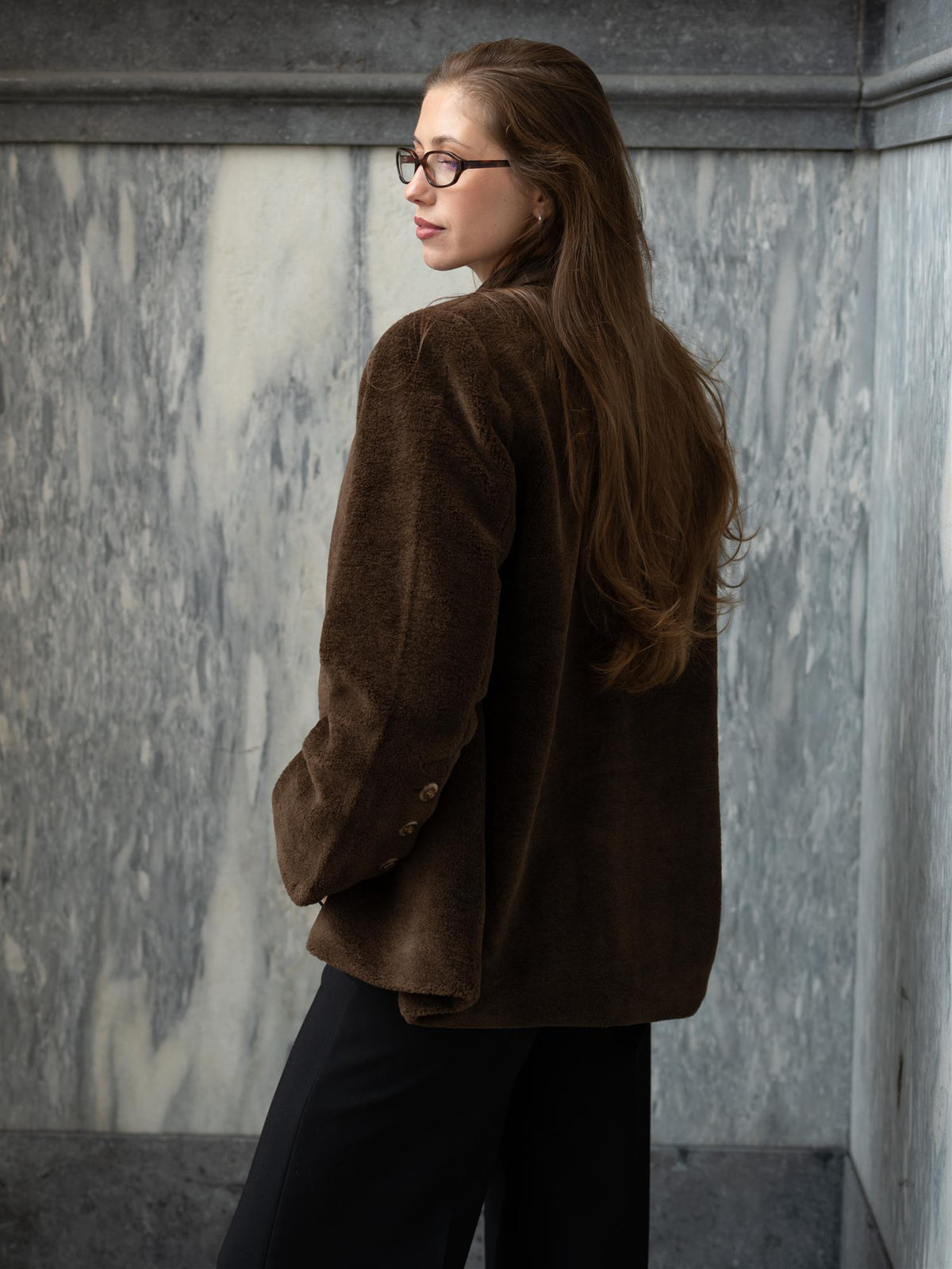 Helena Shearling Jacket Brown