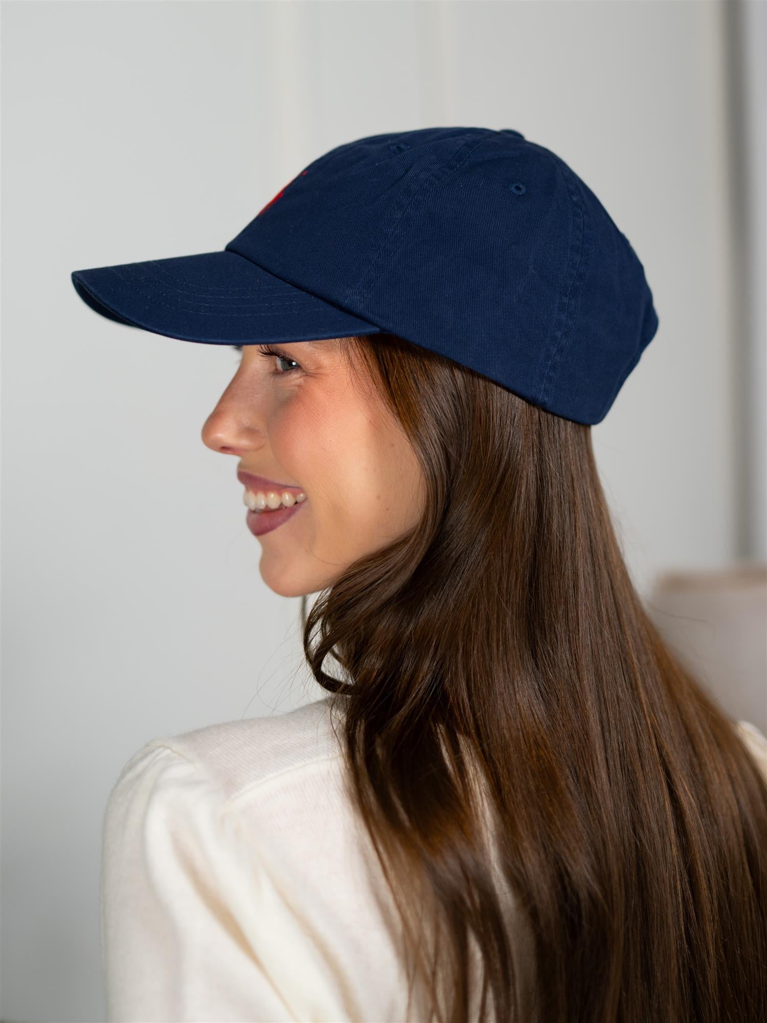 Polo The Iconic Cotton Chino Ball Cap Newport Navy/Red
