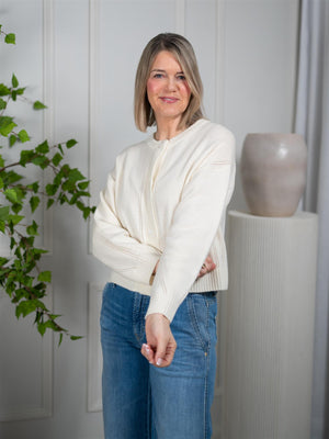 Dear Dharma Estas Cardigan Cream