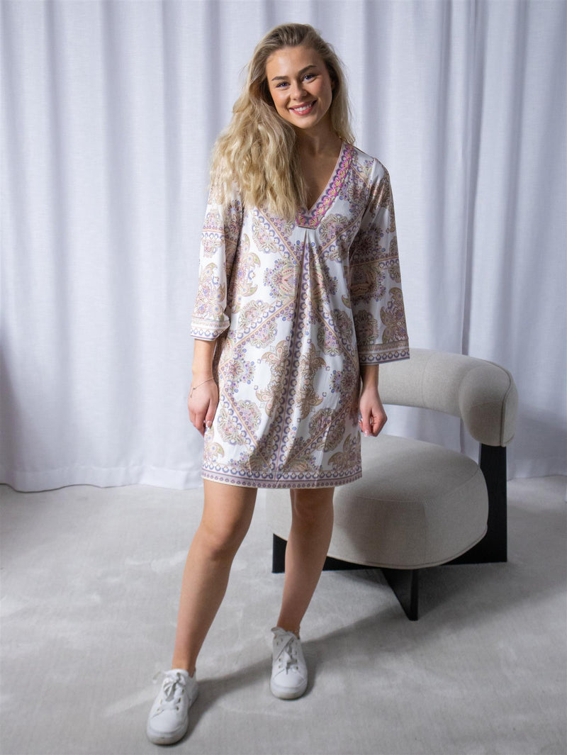 Hale Bob Zariah Beaded Dress Ivory