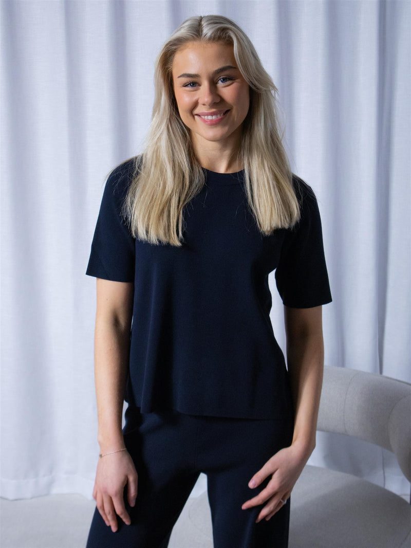 Stenströms Juliana Short Sleeve Navy