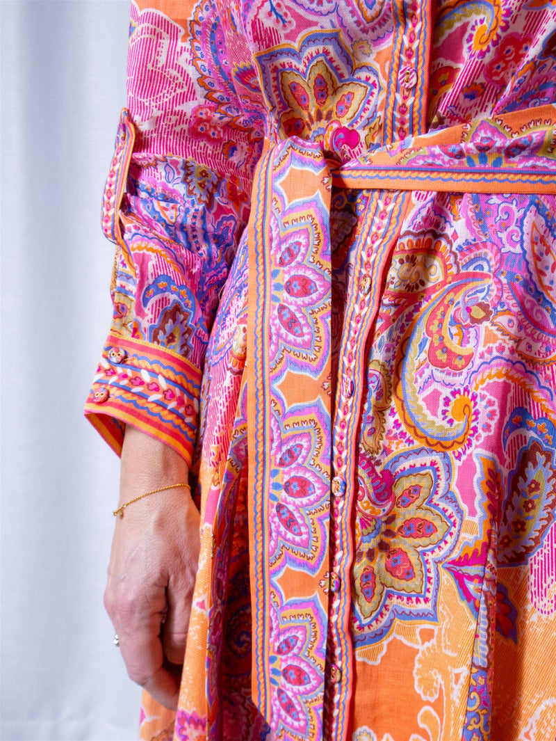 Hale Bob Clementine Long Dress Pink