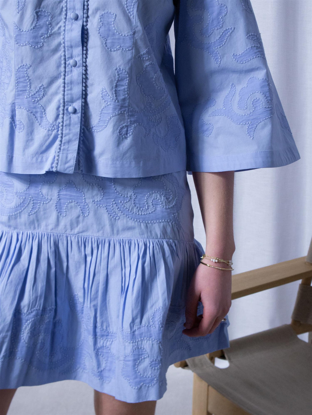 Ella&il Lotte Embroidery Blouse Lavender