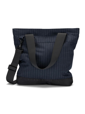 BRGN Shoulder Bag Navy Pinstripe