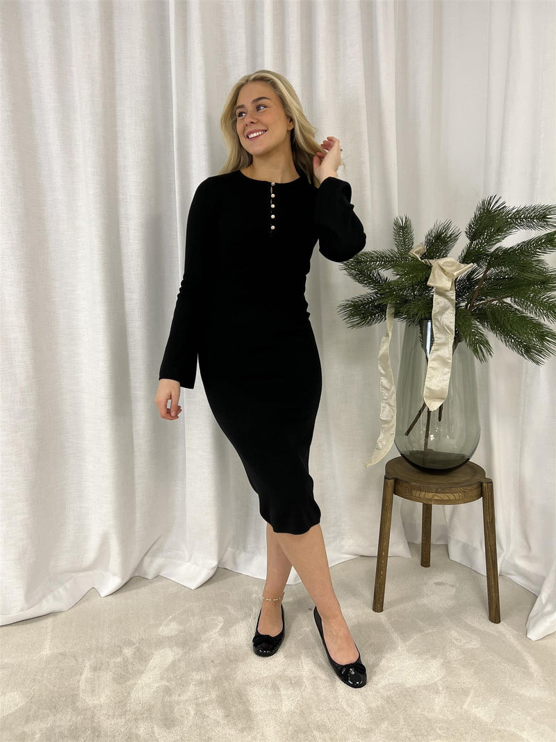 Lexington Anya Knitted dress Black