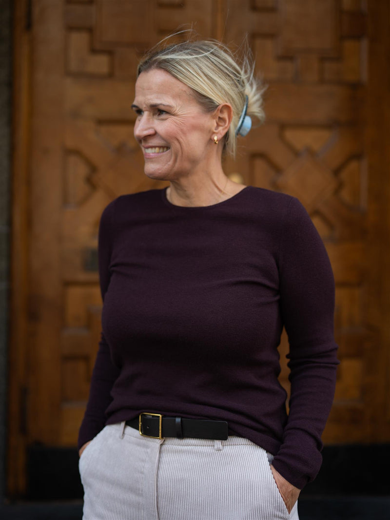 Mos Mosh Bouch O-neck Knit Fudge