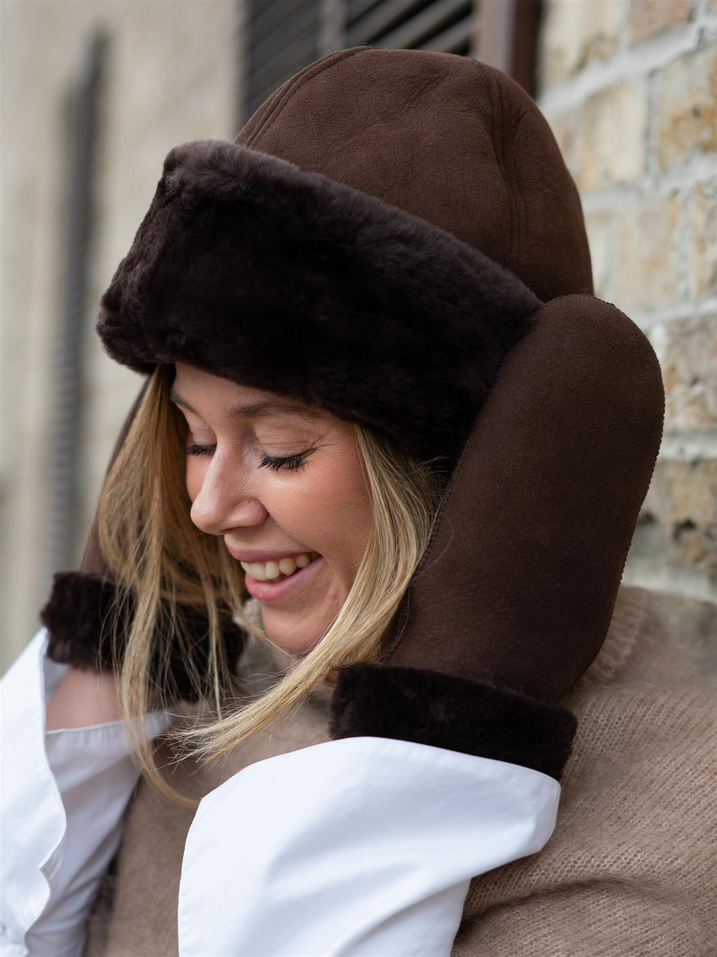 Beck Söndergaard Dora Shearling Hat Chocolate Torte