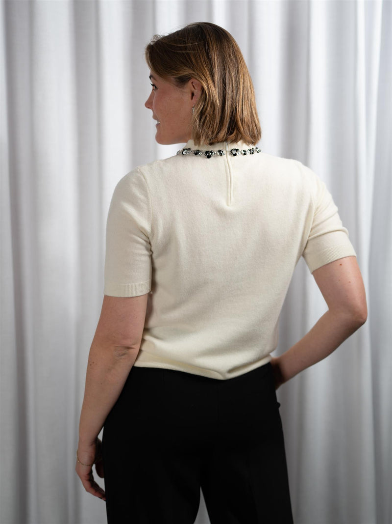 ONE and OTHER Tone Knitted Top Winter White