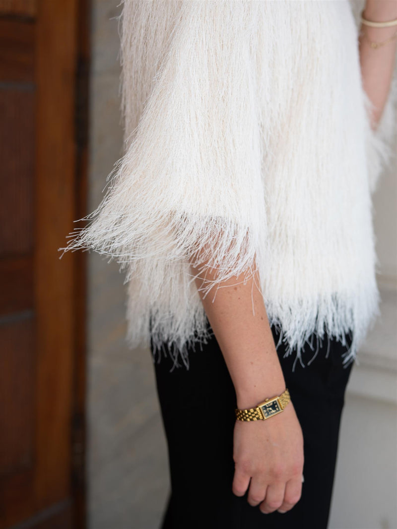 ONE and OTHER Leonora Top Winter White