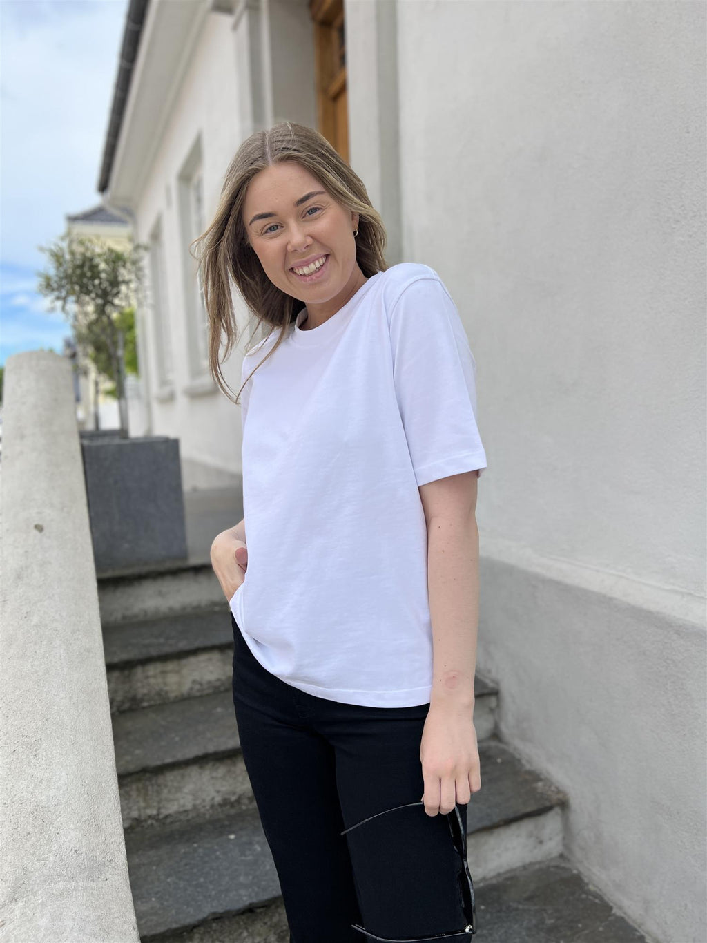 Camilla Pihl Elo Shoulder Pad Tee White