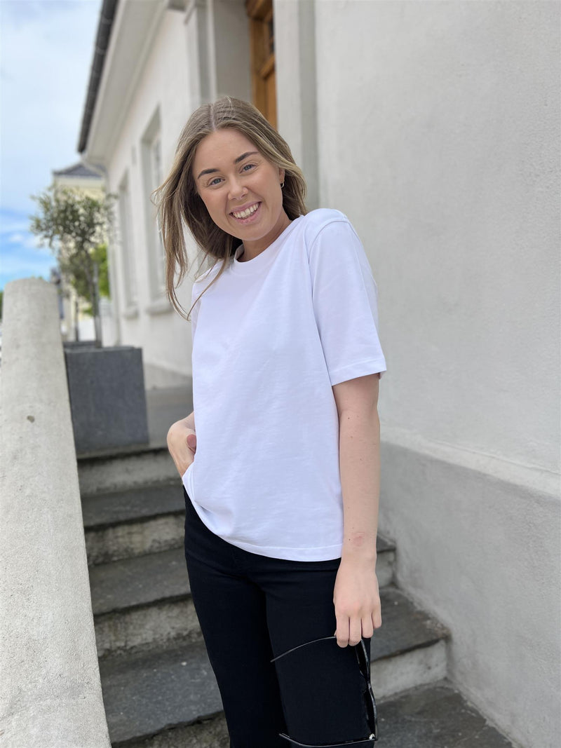 Camilla Pihl Elo Shoulder Pad Tee White