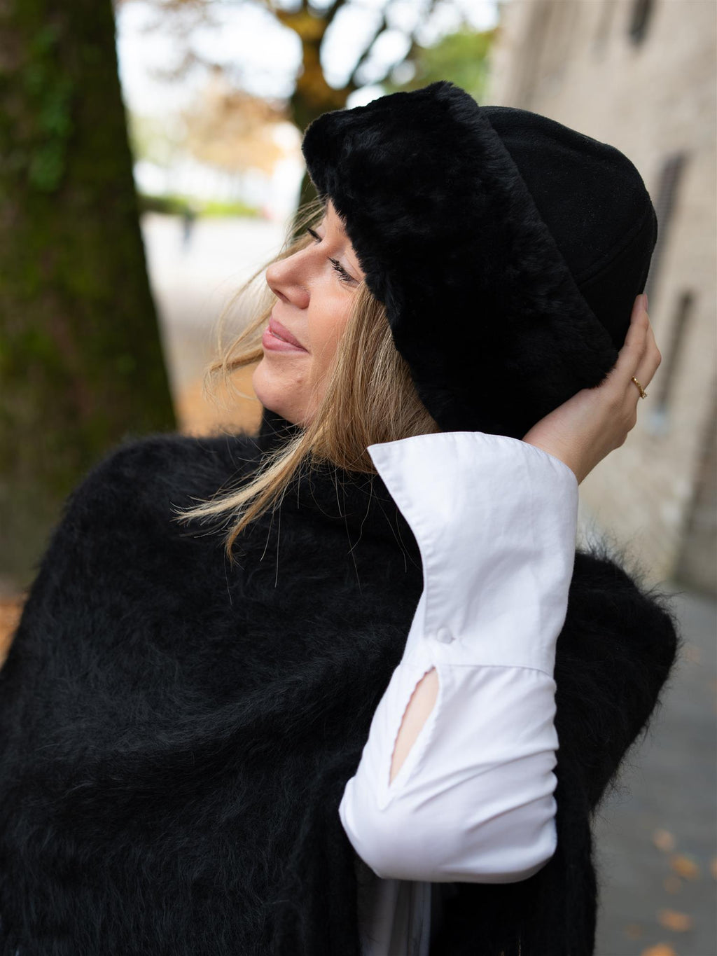 Beck Söndergaard Dora Shearling Hat Black